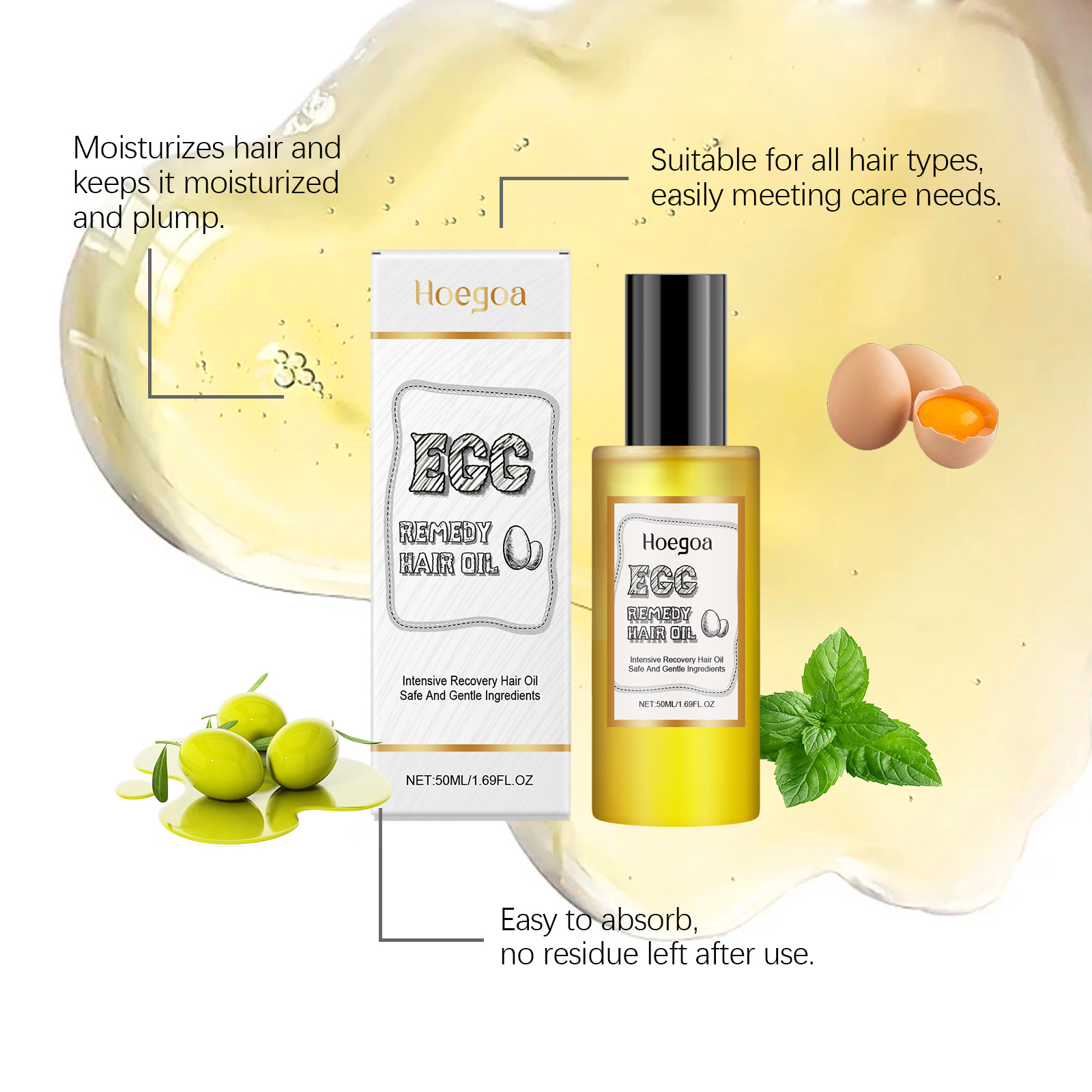 Egg Remedy Hair Oil Restore So - Hair Care Products 评论和价格