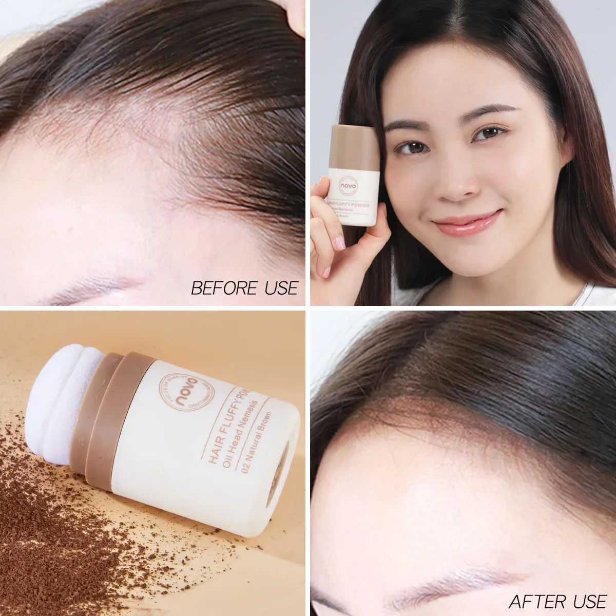 Novo Hair Pluffy Powder - Oil  - Hair Care Products 评论和价格