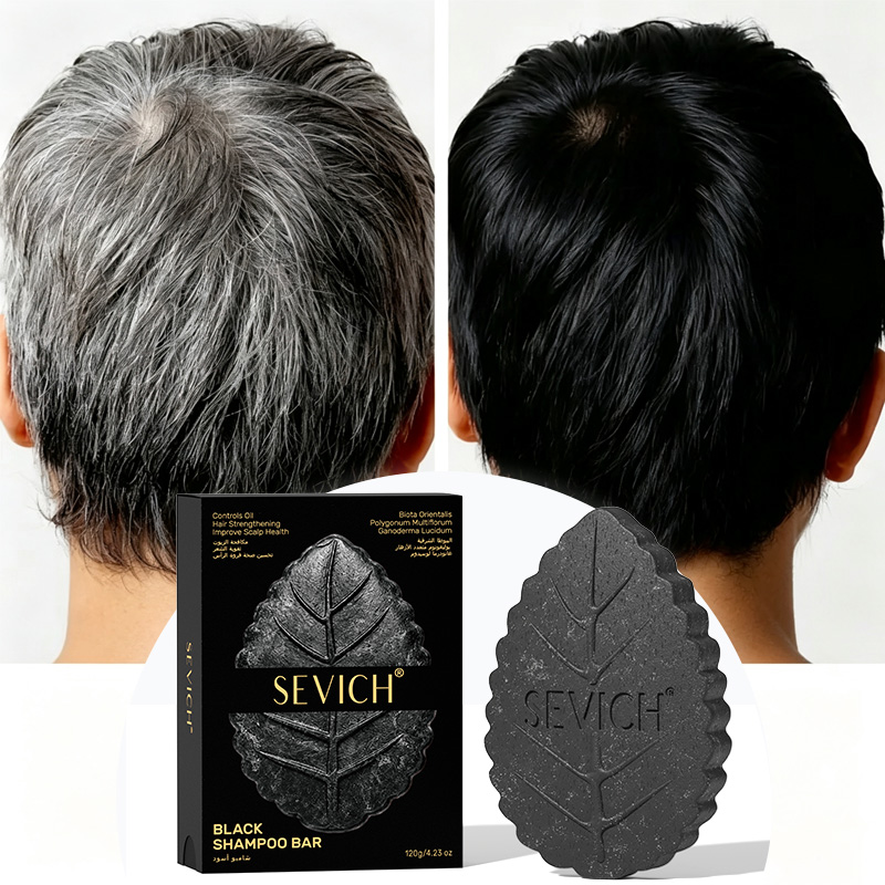 Black Shampoo Soap Bar Gray Ha - Hair Care Organic 评论和价格